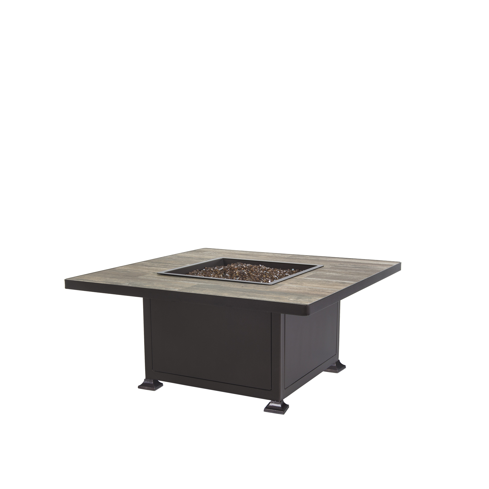 42 Sq Occasional Height Vulsini Aluminum Fire Pit O W Lee