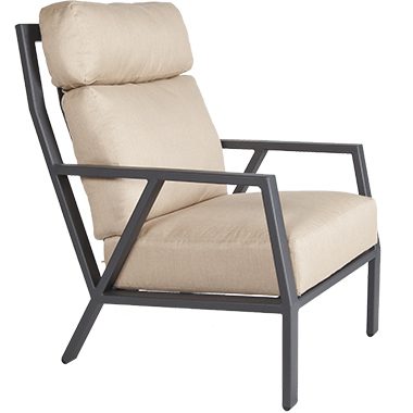 Lounge Chair - Aluminum & Wrought Aluminum - Aris 28