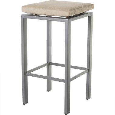 Backless Bar Stool - Aluminum & Wrought Aluminum - Aris 6