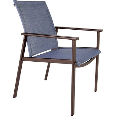 Sling Dining Arm Chair - Aluminum & Wrought Aluminum - Marin 2