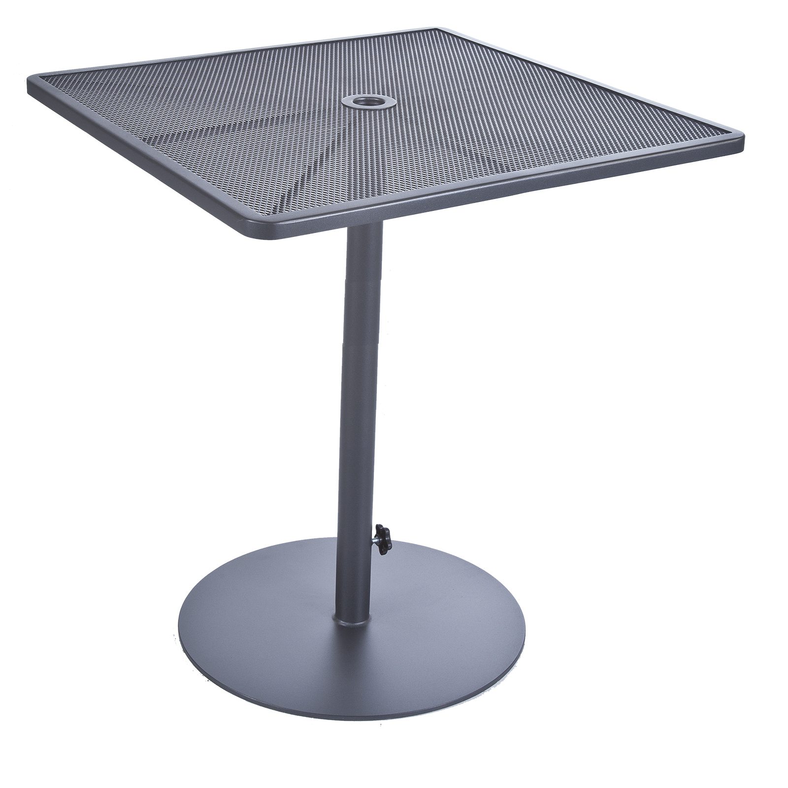 34" Sq. Pedestal Bar Table - Fully Welded Tables - Pedestal Iron Tables 123