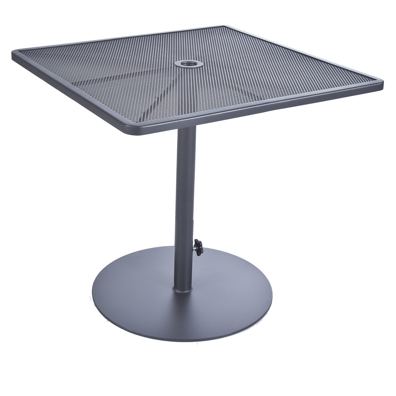 34" Sq. Pedestal Counter Table - Fully Welded Tables - Pedestal Iron Tables 117