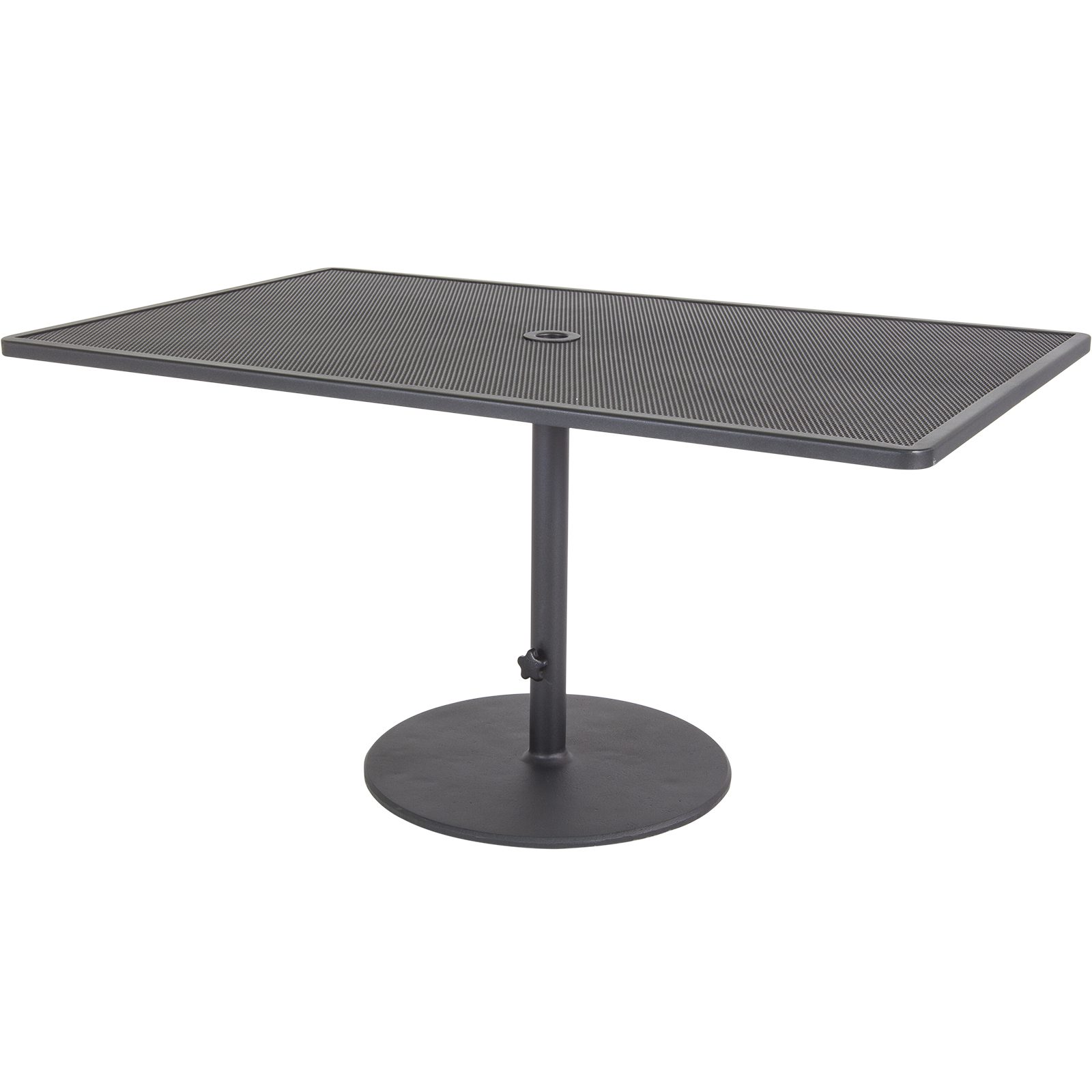36" x 58" Sq. Pedestal Dining Table - Fully Welded Tables - Pedestal Iron Tables 107