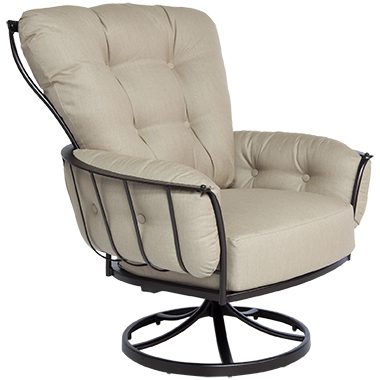 Swivel Rocker Lounge Chair - Wrought Iron & Steel - Monterra 8