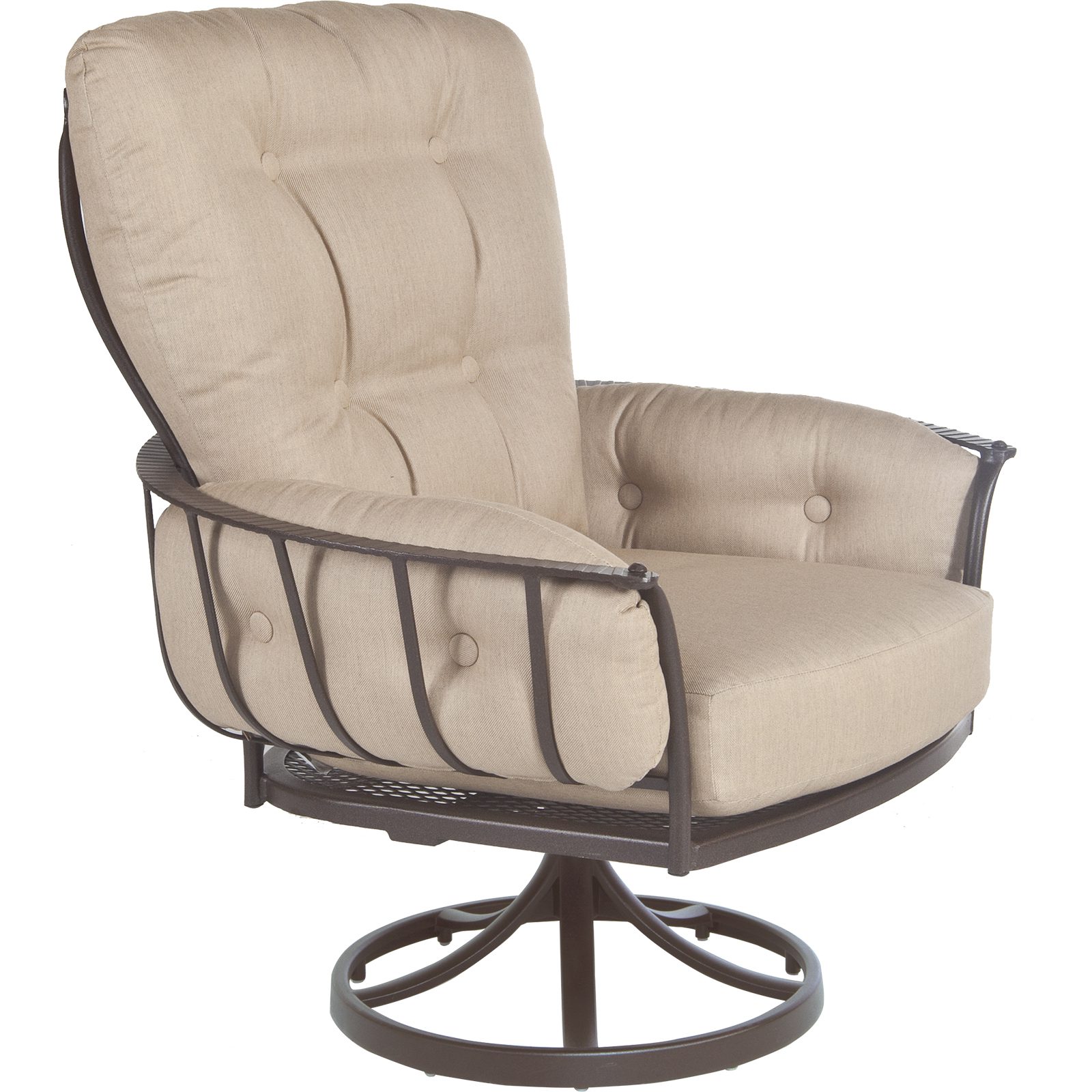 Monterra Urban-Scale Swivel Rocker Lounge Chair with Sahara Cafe - Quick Ship 1