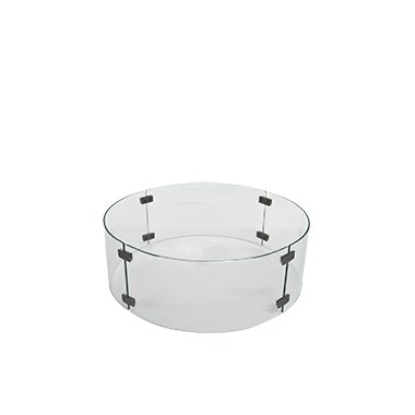 Extra Small Round Glass Fire Pit Burner Guard - Casual Fireside - Accessories 3