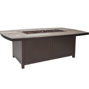 36" x 58" Occasional Height Boat Capri Fire Pit - Casual Fireside - Capri 17
