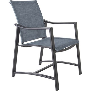 Sling Dining Arm Chair - Aluminum & Wrought Aluminum - Avana 2