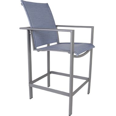 Sling Counter Stool - Aluminum & Wrought Aluminum - Studio 133