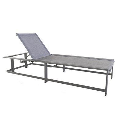 Sling Chaise Lounge - Aluminum & Wrought Aluminum - Studio 9