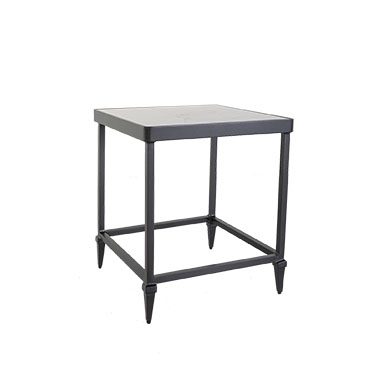 Square Side Table - Aluminum & Wrought Aluminum - Kensington 79