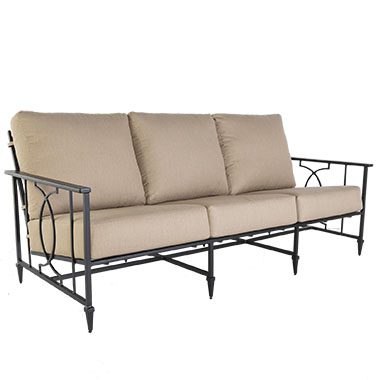 Sofa - Aluminum & Wrought Aluminum - Kensington 73