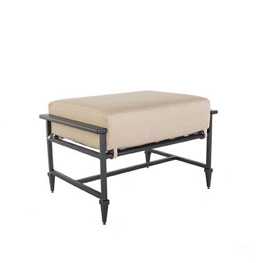 Ottoman - Aluminum & Wrought Aluminum - Kensington 75