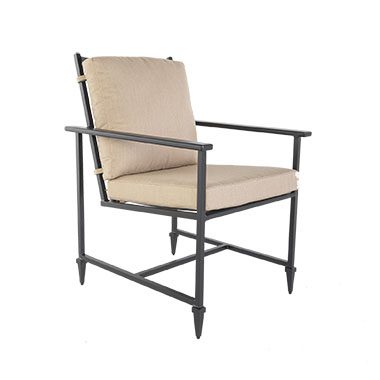 Dining Arm Chair - Aluminum & Wrought Aluminum - Kensington 2