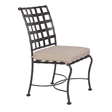 Dining Side Chair - Wrought Iron & Steel - Classico-W 1