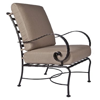 Lounge Chair - Wrought Iron & Steel - Classico-W 12