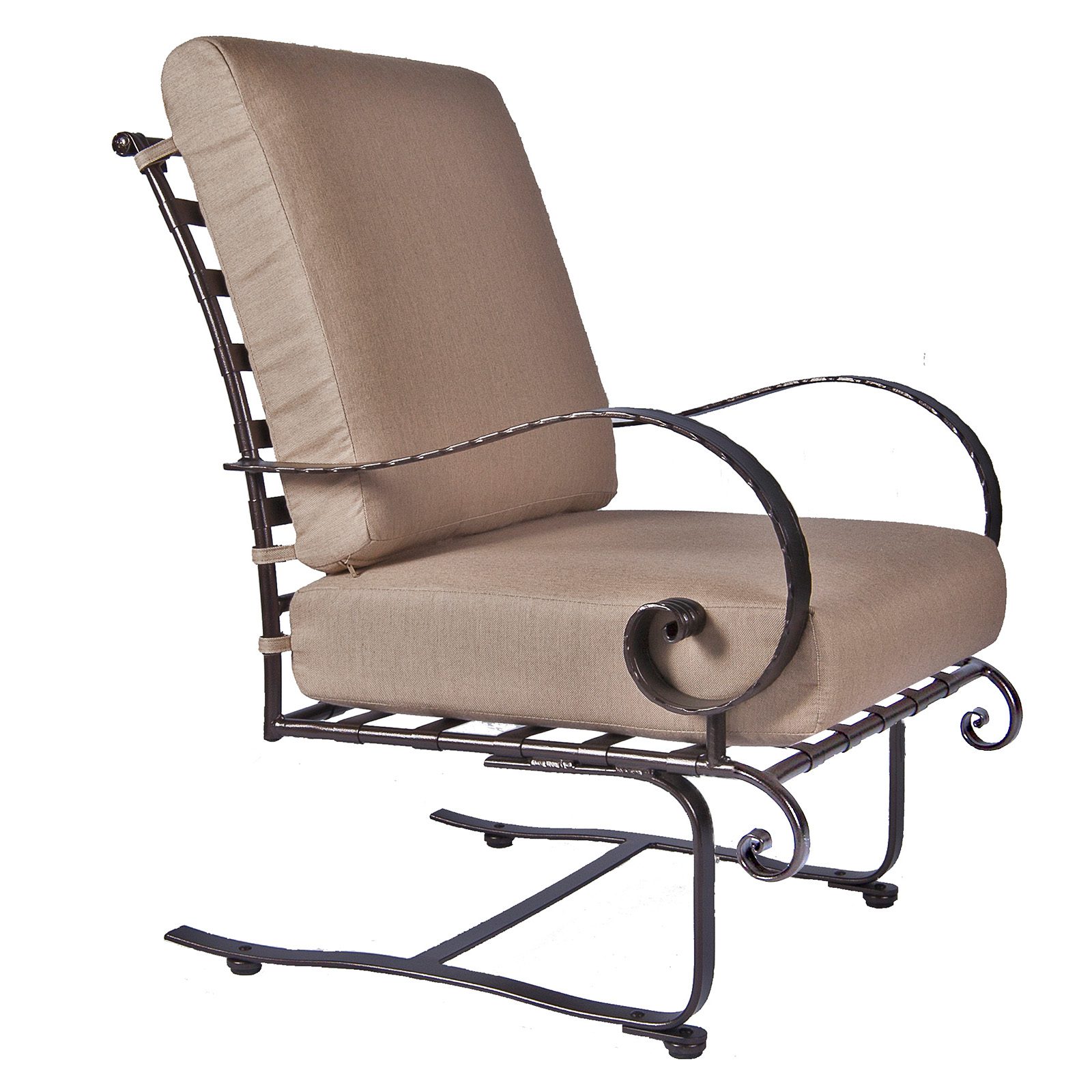 Spring Base Lounge Chair - Wrought Iron & Steel - Classico-W 7