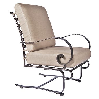 Spring Base Lounge Chair - Wrought Iron & Steel - Classico-W 25