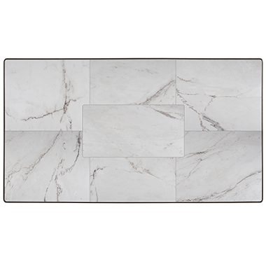 28 Inch x 50 Inch Top - Porcelain Table Tops - Fresco Series 67