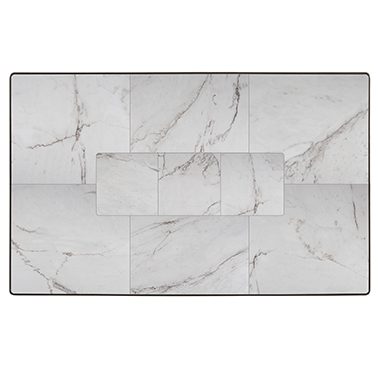 36 Inch x 58 Inch Top - Porcelain Table Tops - Fresco Series 75