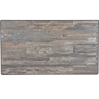 28 Inch x 50 Inch Top - Porcelain Table Tops - Reclaimed Series 69