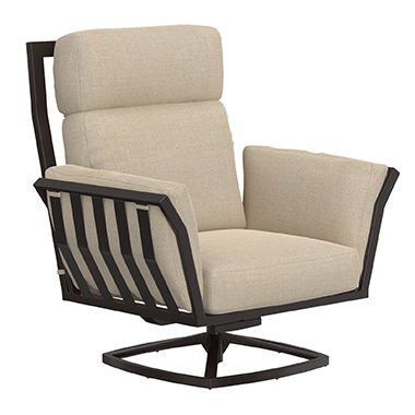 Max Swivel Rocker Lounge Chair - Aluminum & Wrought Aluminum - Aris 12