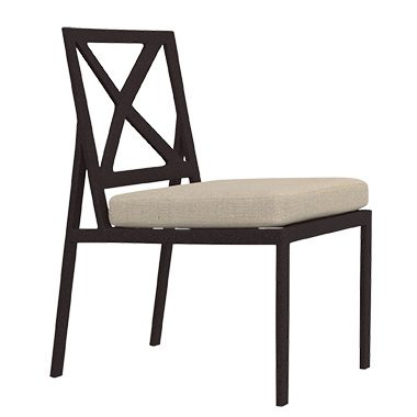 Dining Side Chair - Aluminum & Wrought Aluminum - Marin 25