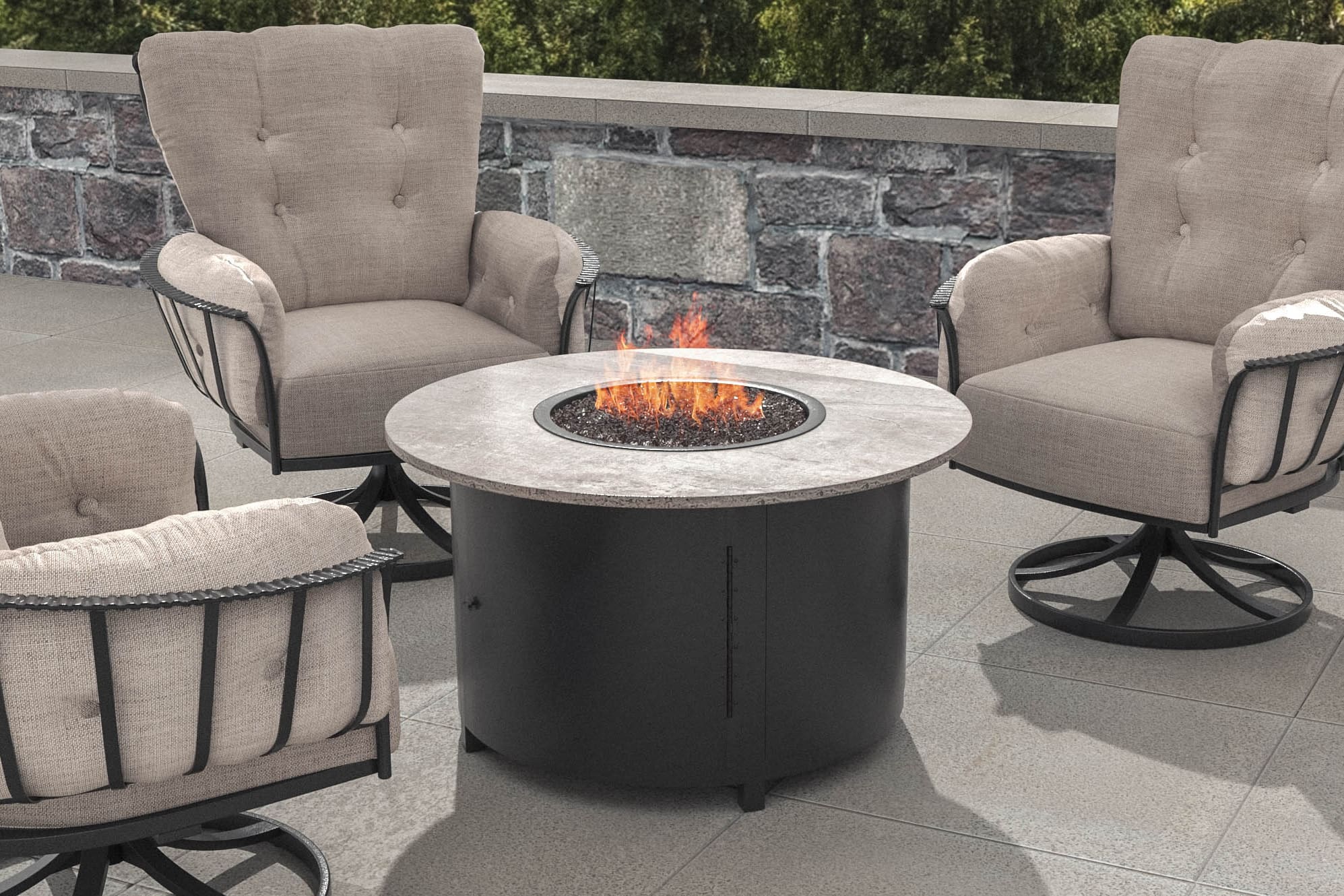 Phoenix Fire Pit with Monterra Seating