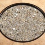 Champagne Mirrored Fire Glass