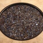 Espresso Mirrored Fire Glass