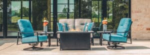 OWL Fredericksburg II Avana Deep Seating Sky Fire - How to Protect Outdoor Furniture from Sun and Heat
