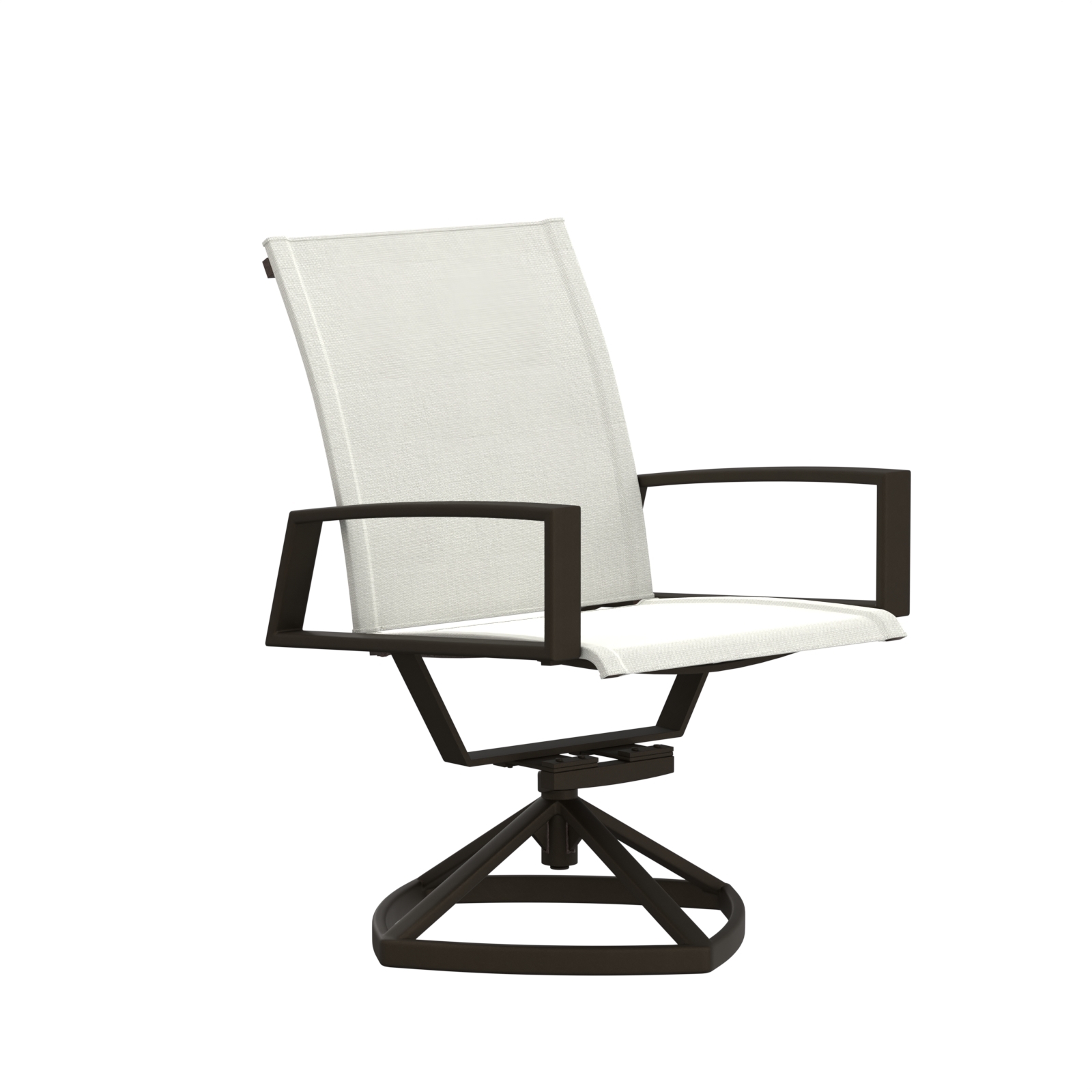 Arc Sling Swivel Rocker Dining Chair