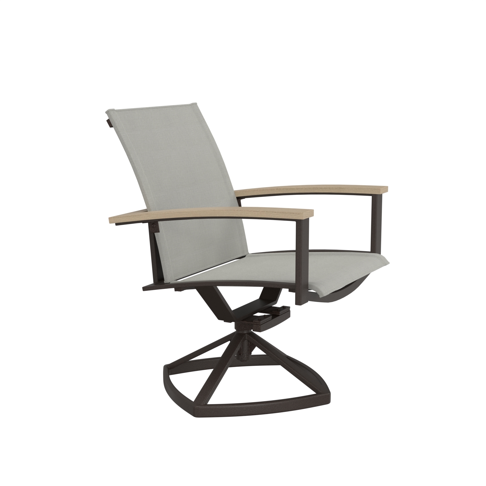 79192 SR Harbour Sling Swivel Rocker Dining Chair