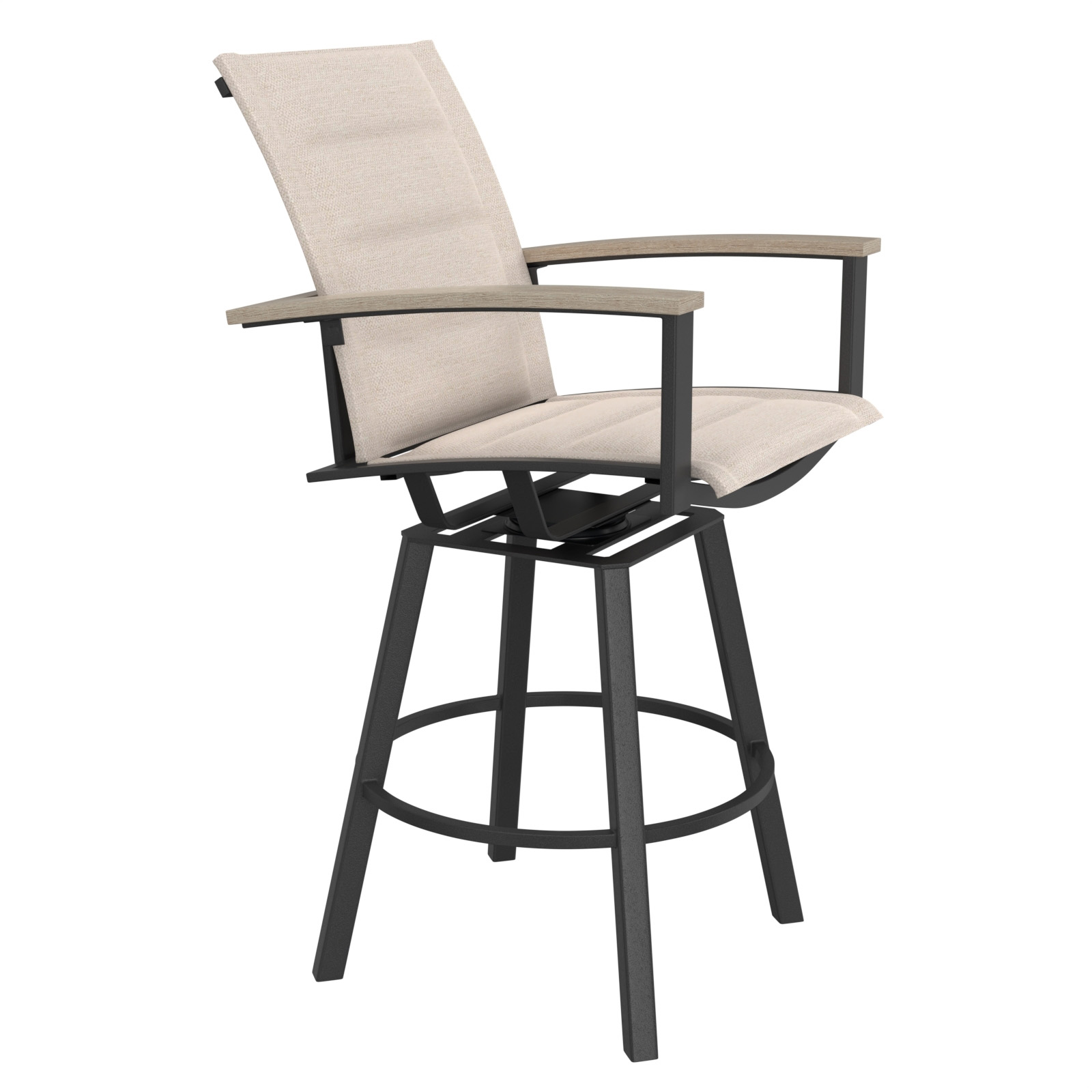 Harbour Padded Sling Swivel Bar Stool