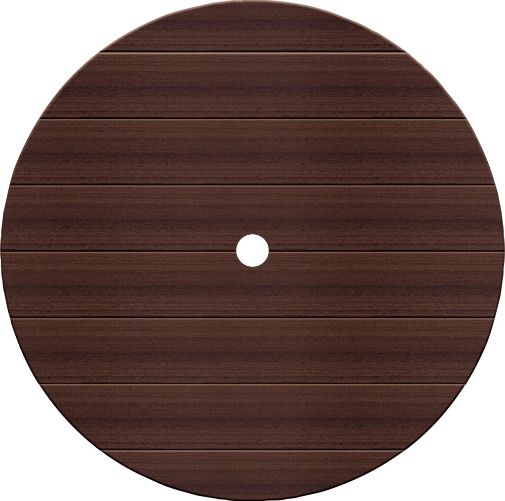 44" Round Oceanside Table Top with Umbrella Hole